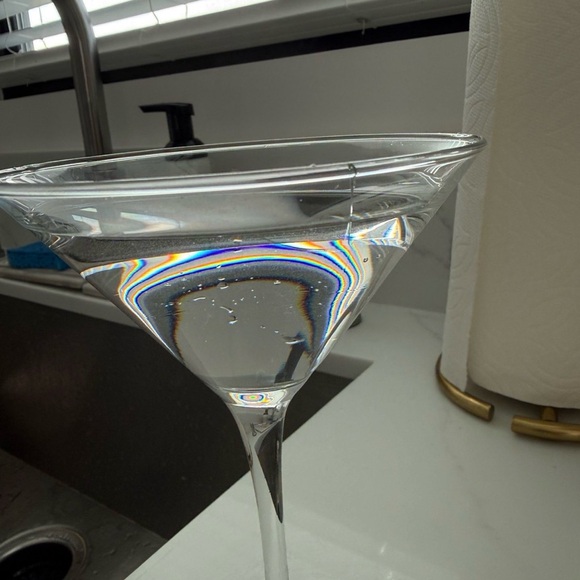 Elegant Clear Glass Martini Set - Picture 4 of 5